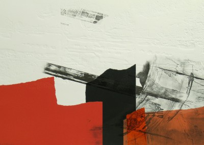 Grabado Aguafuerte Collage R. de Rivera