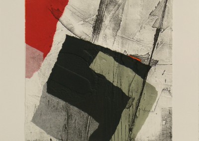 Grabado Aguafuerte Collage R. de Rivera