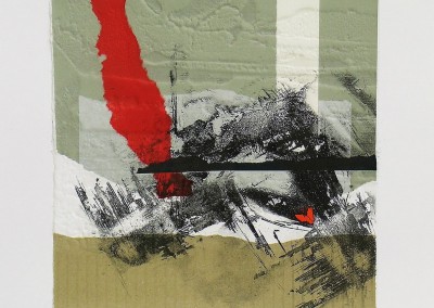 Grabado Aguafuerte Collage R. de Rivera