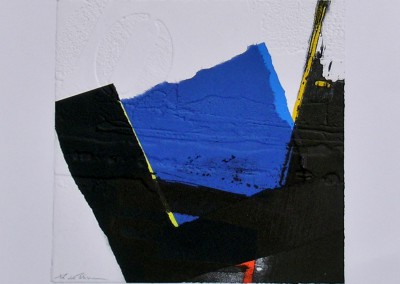 Grabado Aguafuerte Collage R. de Rivera