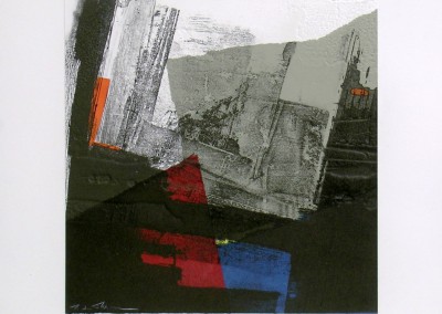 Grabado Aguafuerte Collage R. de Rivera