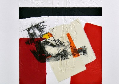 Grabado Aguafuerte Collage R. de Rivera