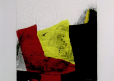 Grabado Aguafuerte Collage R. de Rivera