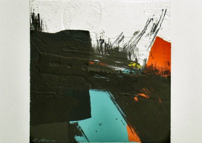 Grabado Aguafuerte Collage R. de Rivera