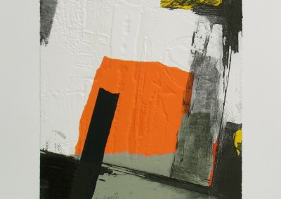 Grabado Aguafuerte Collage R. de Rivera