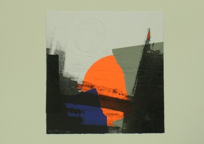 Grabado Aguafuerte Collage R. de Rivera