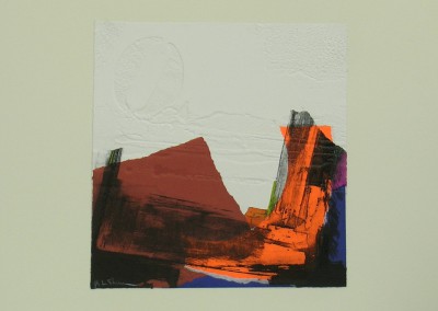 Grabado Aguafuerte Collage R. de Rivera