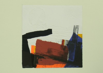 Grabado Aguafuerte Collage R. de Rivera