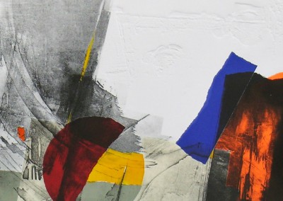 Grabado Aguafuerte Collage R. de Rivera